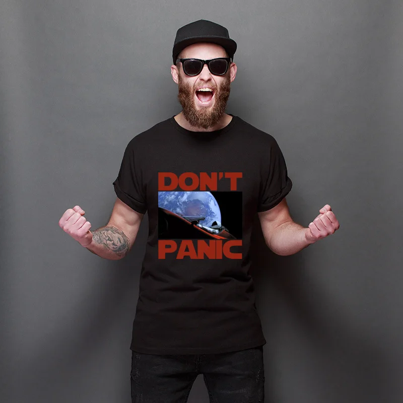 New Year Day Elon Musk Star Man Don't Panic Short Sleeve Cartoon T-Shirt Streetwear Men T Shirts Comics Oversized TShirts Unisex
New Year Day Elon Musk Star Man Don't Panic Short Sleeve Cartoon T-Shirt Streetwear Men T Shirts Comics Oversized TShirts Unisex