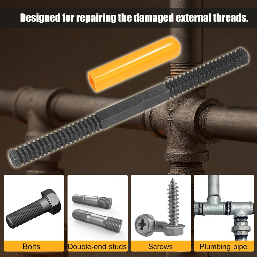 Thread Repair File Metric Thread Restoration Repair File Clean Damaged Threads 0.75-3 Mm Pitch Metal Hardware Mini DIY Hand Tool
Thread Repair File Metric Thread Restoration Repair File Clean Damaged Threads 0.75-3 Mm Pitch Metal Hardware Mini DIY Hand Tool