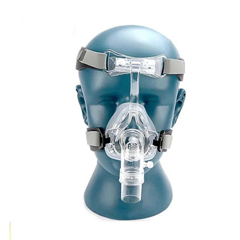 FM1 маска для лица CPAP Автоматическая BiPAP с бесплатным головным убором Белый S M L сна