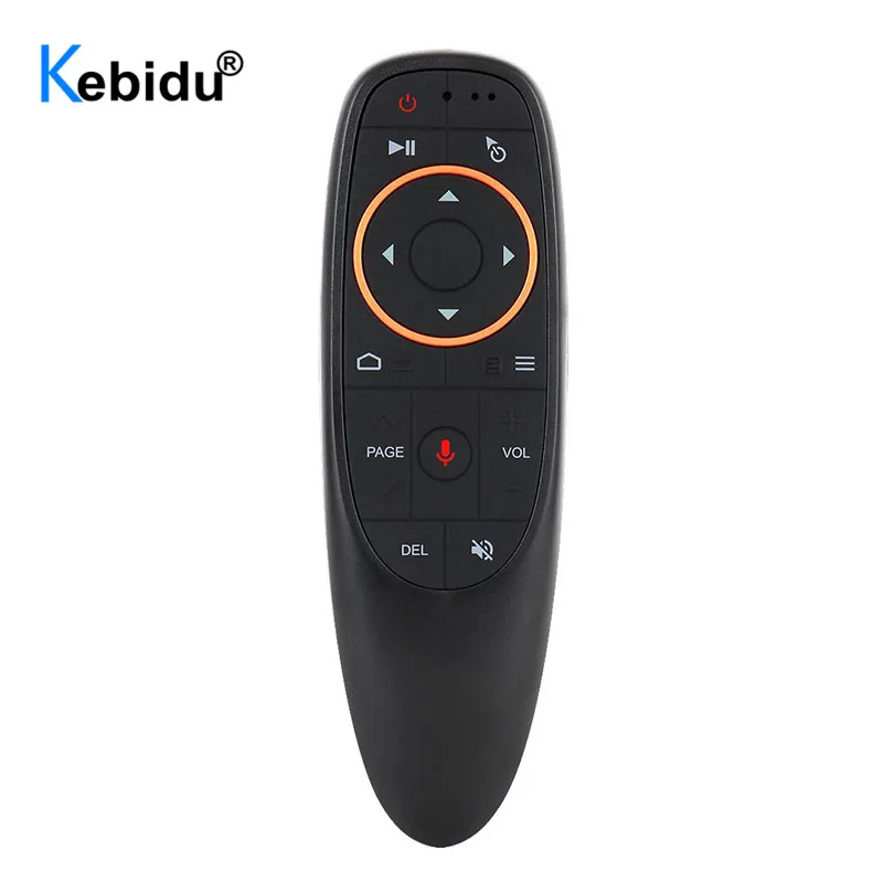 

Kebidu G10 2.4G USB Receiver G10s Air Mouse Voice Control With Gyro Sensing Mini Wireless Smart Remote for Android TV BOX