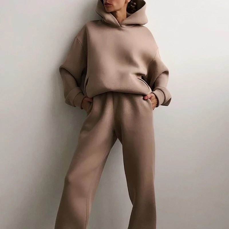 ZA Autumn Winter Pant Suits 2 Piece oversize Women Tracksuit Elegant Solid Trouser Suit Female Casual Warm Hoodie Sweatshirts
ZA Autumn Winter Pant Suits 2 Piece oversize Women Tracksuit Elegant Solid Trouser Suit Female Casual Warm Hoodie Sweatshirts
