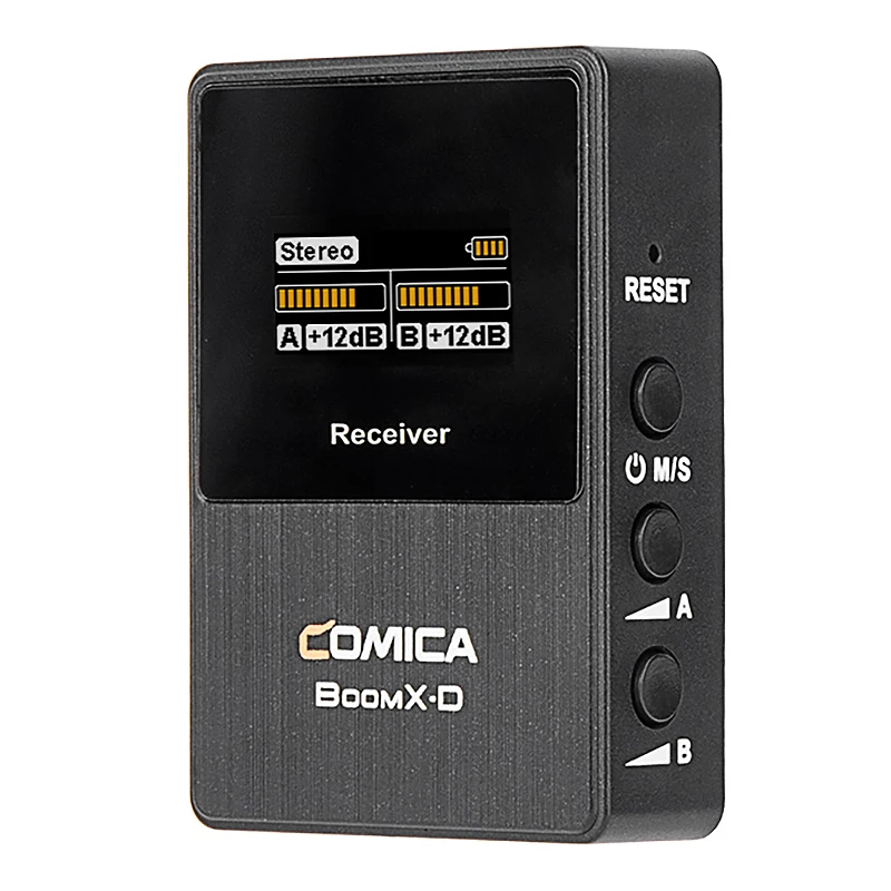 COMICA BoomX-D RX 2.4G Digital Wireless Receiver Microphone System Lavalier Microphone,for Smart Phone/Mini Single/SLR Camera
COMICA BoomX-D RX 2.4G Digital Wireless Receiver Microphone System Lavalier Microphone,for Smart Phone/Mini Single/SLR Camera