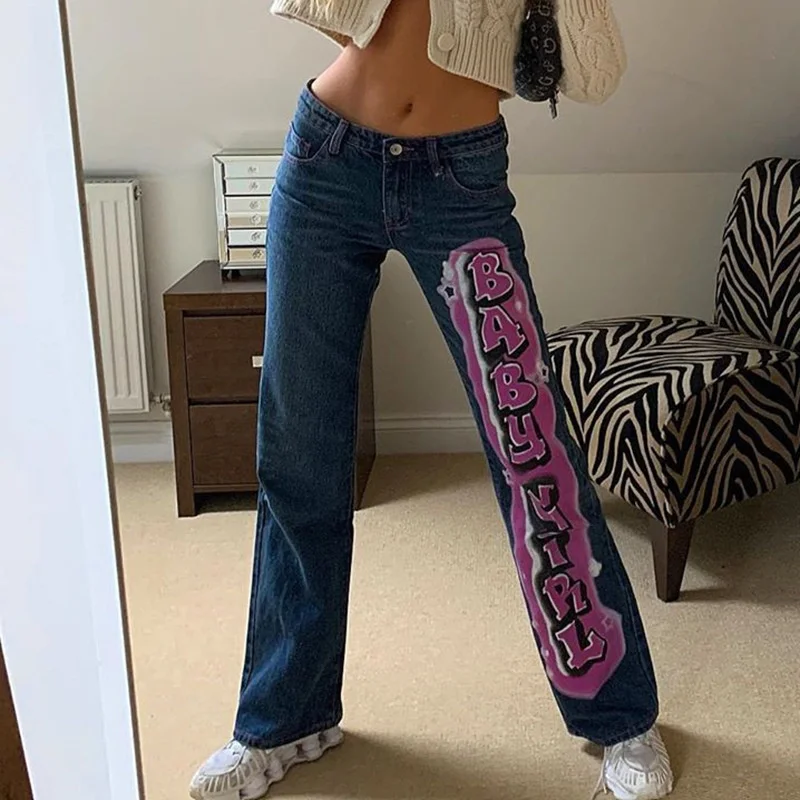 2021Jeans women's new in Street Photo personalized letter printing vertical casual pants Free shipping
2021Jeans women's new in Street Photo personalized letter printing vertical casual pants Free shipping