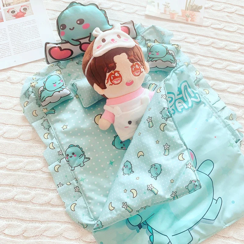 20cm Plush Doll Dinosaur Bedding Star Doll Bedding Three Piece Quilt Mattress Pillow
20cm Plush Doll Dinosaur Bedding Star Doll Bedding Three Piece Quilt Mattress Pillow