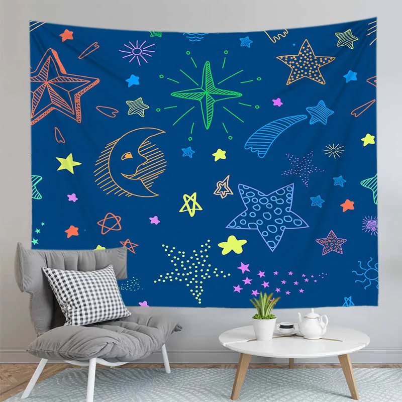 Night Starry Sky Colorful Background Wall Tapestry Bedroom Walls Hanging Tapestries Decor Large Size 
Night Starry Sky Colorful Background Wall Tapestry Bedroom Walls Hanging Tapestries Decor Large Size