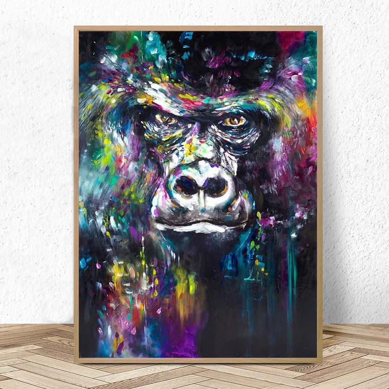 Pop Art Gorilla Picture Graffiti Monkey Canvas Painting Modern Abstract Fashion Wall Art Prints Frameless Picture
Pop Art Gorilla Picture Graffiti Monkey Canvas Painting Modern Abstract Fashion Wall Art Prints Frameless Picture