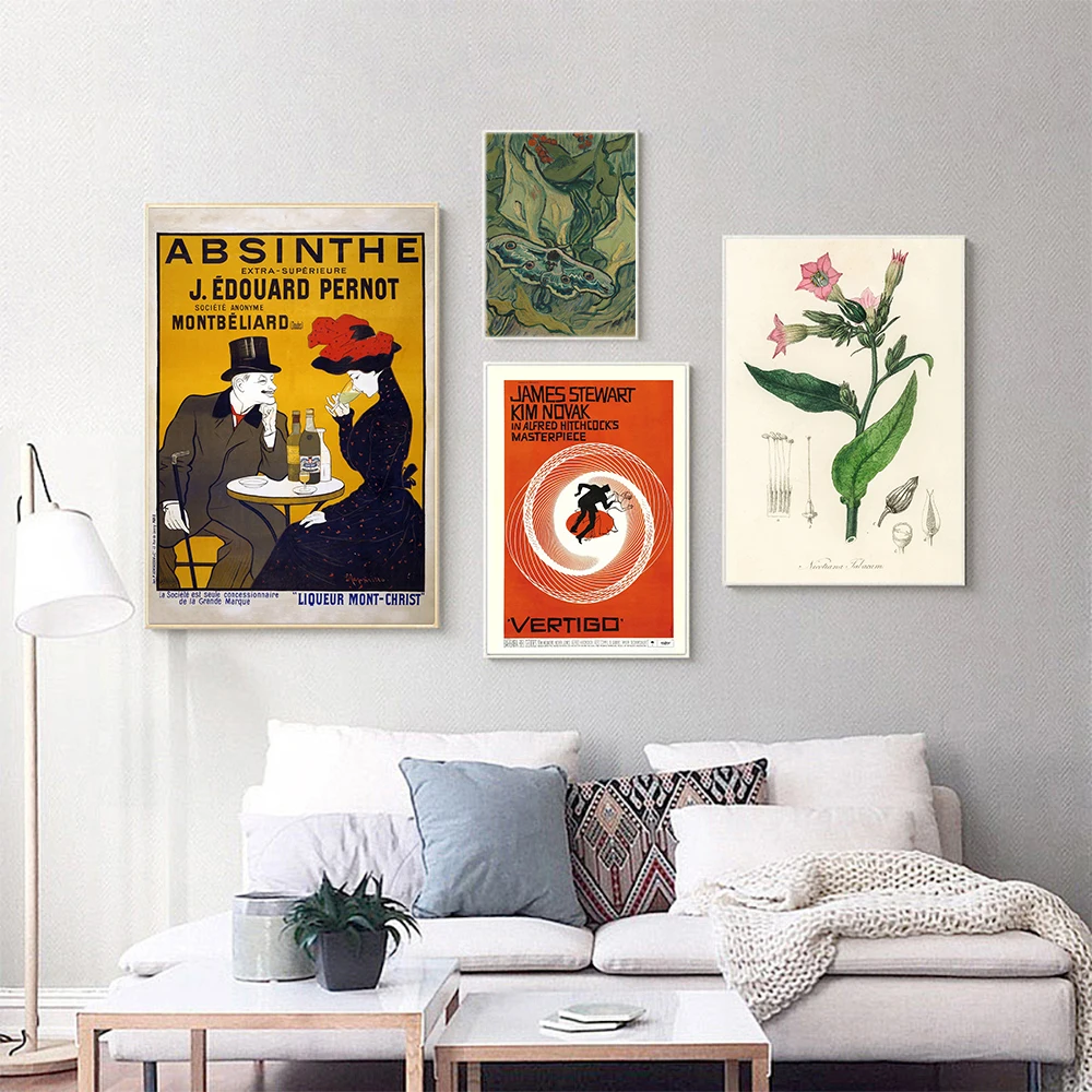 Vintage Poster Tobacco Botanical Canvas Painting Van Gogh Poster Art Print Vertigo Movie Wall Picture For Living Room Home Decor
Vintage Poster Tobacco Botanical Canvas Painting Van Gogh Poster Art Print Vertigo Movie Wall Picture For Living Room Home Decor