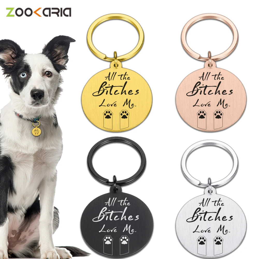 Идентификационные бирки для собак, персонализированная Подвеска из нержавеющей стали с гравировкой имени, кота, собаки, щенка, ошейник для ... 
Идентификационные бирки для собак, персонализированная Подвеска из нержавеющей стали с гравировкой имени, кота, собаки, щенка, ошейник для ...