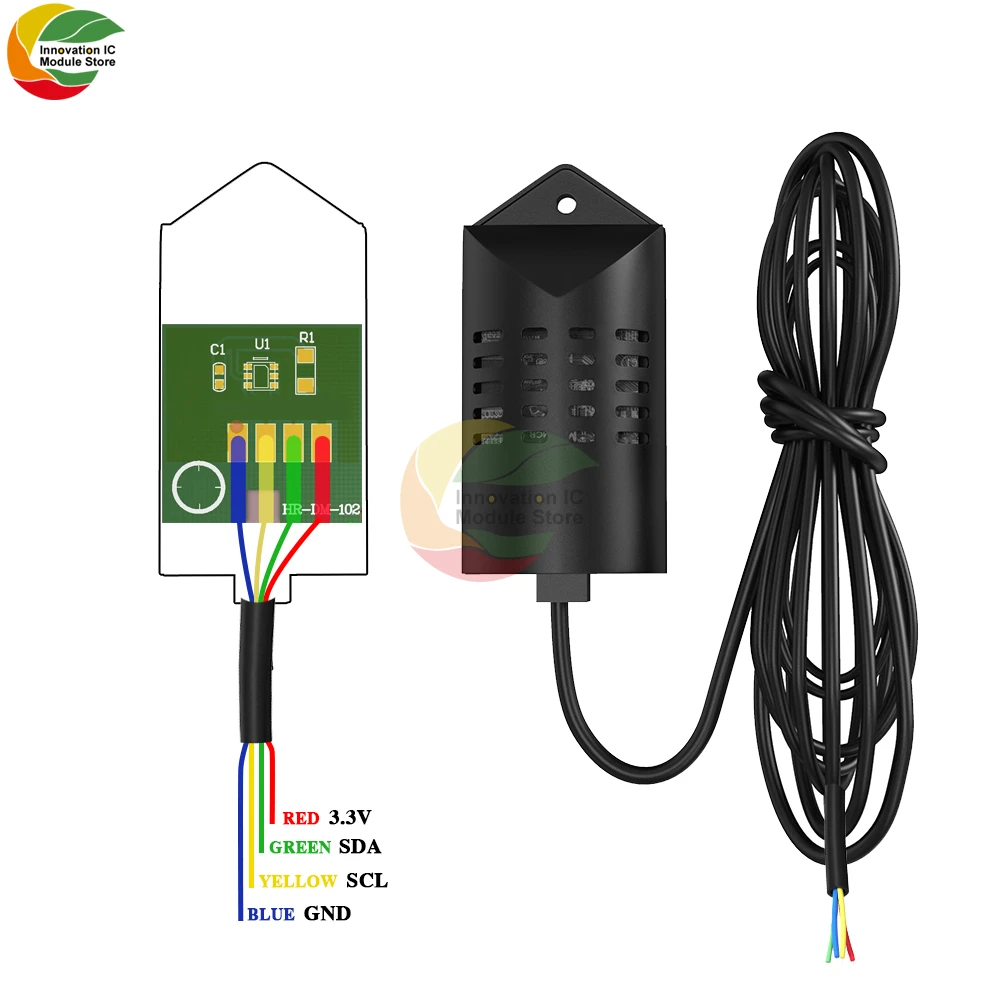 SHT20 Digital Temperature Humidity Sensor Module With Case 1M Extension Cable 0-100%RH -40 -125 C Replacement DHT11 DHT22 AM2320
SHT20 Digital Temperature Humidity Sensor Module With Case 1M Extension Cable 0-100%RH -40 -125 C Replacement DHT11 DHT22 AM2320