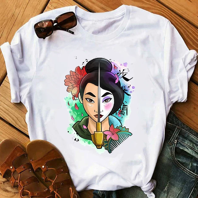 Women T-shirts Fashion Mulan printed T-shirts Girl Clothes Summer Tee Shirt for Women Plus Size Summer T Shirt Cartoon
Women T-shirts Fashion Mulan printed T-shirts Girl Clothes Summer Tee Shirt for Women Plus Size Summer T Shirt Cartoon