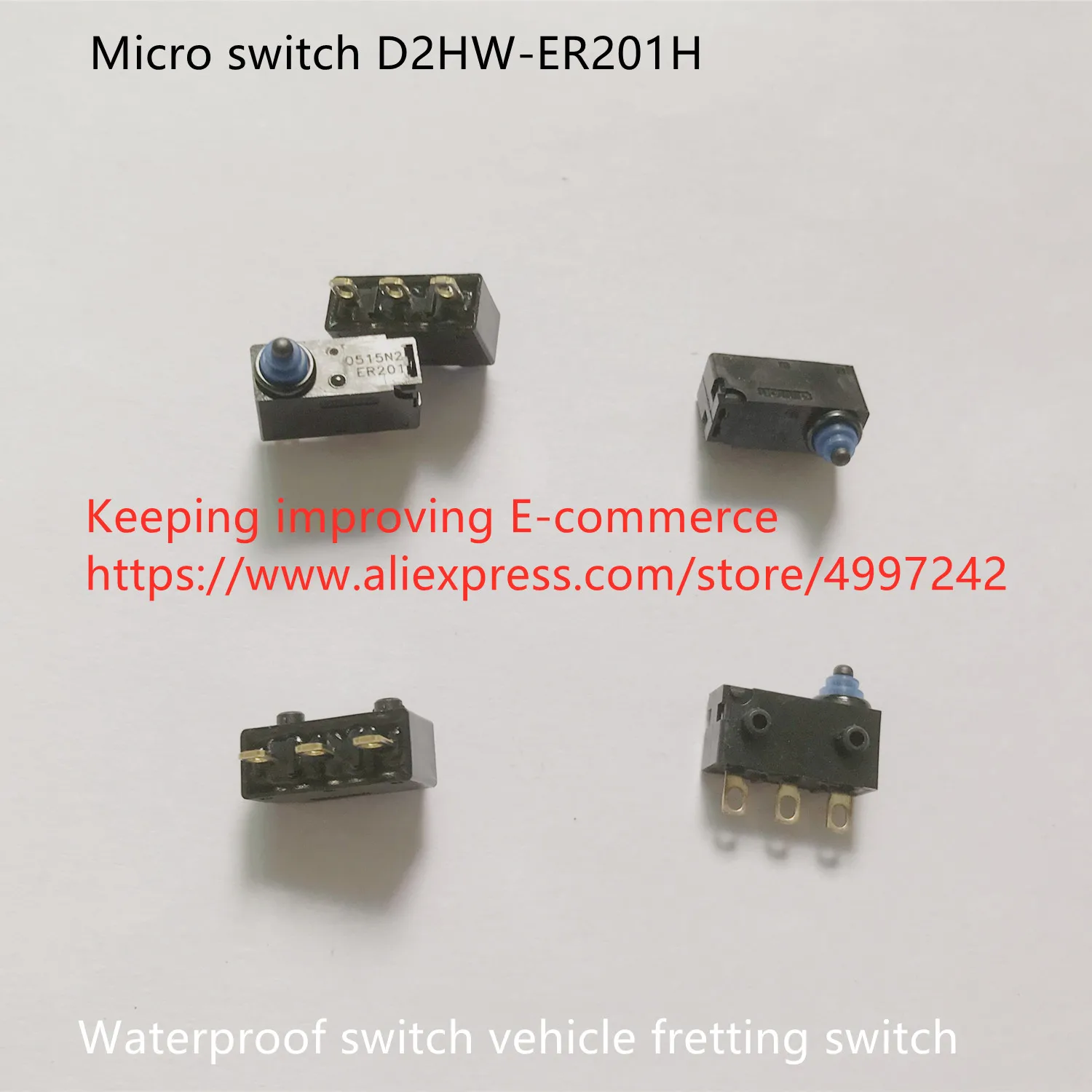 Оригинальный новый 100% микро переключатель D2HW-ER201H водонепроницаемый переключатель для автомобиля
Оригинальный новый 100% микро переключатель D2HW-ER201H водонепроницаемый переключатель для автомобиля
