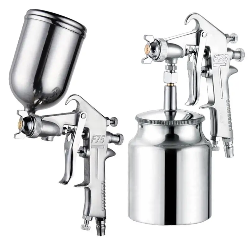400ML F75 Spray Gun Professional Pneumatic Airbrush Sprayer Alloy Painting Atomizer Tool With Hopper For Painting Cars
400ML F75 Spray Gun Professional Pneumatic Airbrush Sprayer Alloy Painting Atomizer Tool With Hopper For Painting Cars