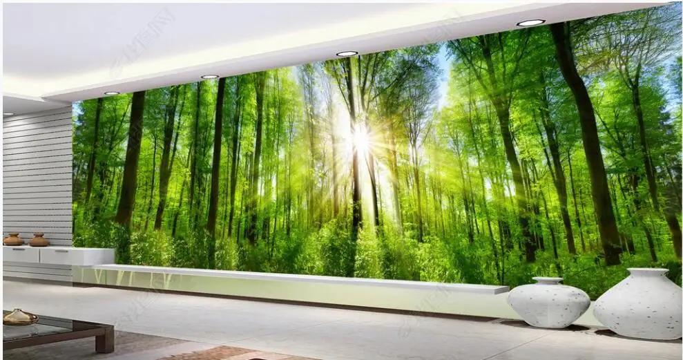 3d photo wallpaper custom mural Sunlight through the green woods landscape home decor bedroom Wallpaper for walls in rolls
3d photo wallpaper custom mural Sunlight through the green woods landscape home decor bedroom Wallpaper for walls in rolls