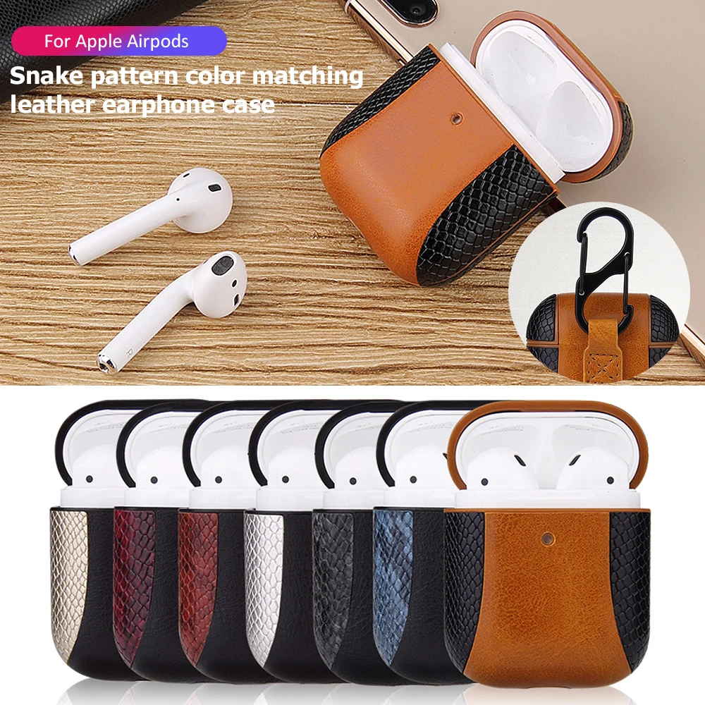 Snakeskin Case For Airpods 1st 2nd Case Wireless Bluetooth for apple airpods 1 2 leather Cover Earphone Case For Air Pods pro 12
Snakeskin Case For Airpods 1st 2nd Case Wireless Bluetooth for apple airpods 1 2 leather Cover Earphone Case For Air Pods pro 12
