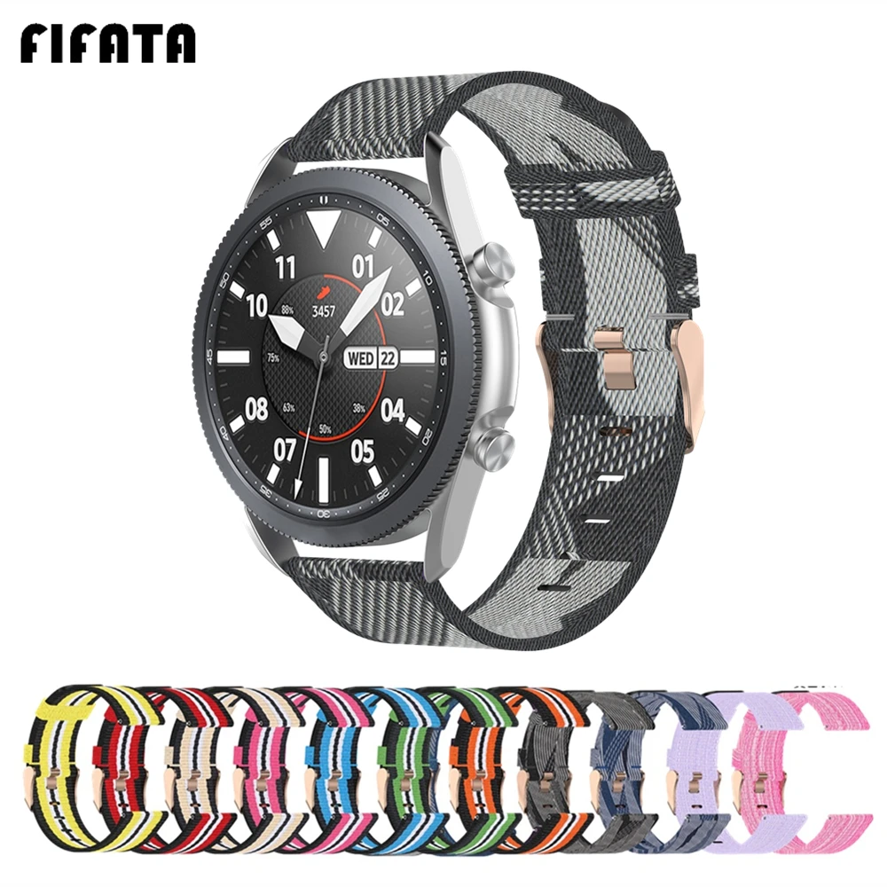 Тканевый нейлоновый ремешок FIFATA для наручных часов Samsung Galaxy Watch 3 45/41 мм Active 3/2/1 Galaxy 46/42 мм
Тканевый нейлоновый ремешок FIFATA для наручных часов Samsung Galaxy Watch 3 45/41 мм Active 3/2/1 Galaxy 46/42 мм