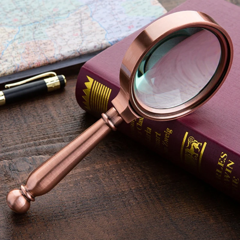 Portable 10X Magnifying Glass Handheld Retro Metal Magnifier For Jewelry Newspaper Book Reading High Definition Eye Loupe Glass
Portable 10X Magnifying Glass Handheld Retro Metal Magnifier For Jewelry Newspaper Book Reading High Definition Eye Loupe Glass