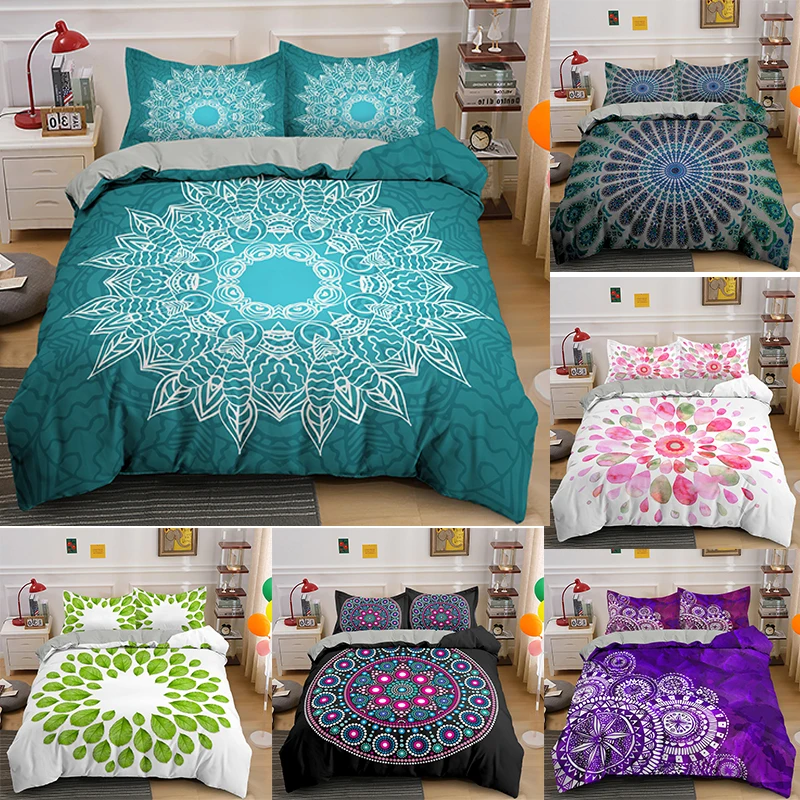 Mandala Duvet Cover Set Bedding Soft Comforter with 1/2pcs Pillow Shams
Mandala Duvet Cover Set Bedding Soft Comforter with 1/2pcs Pillow Shams