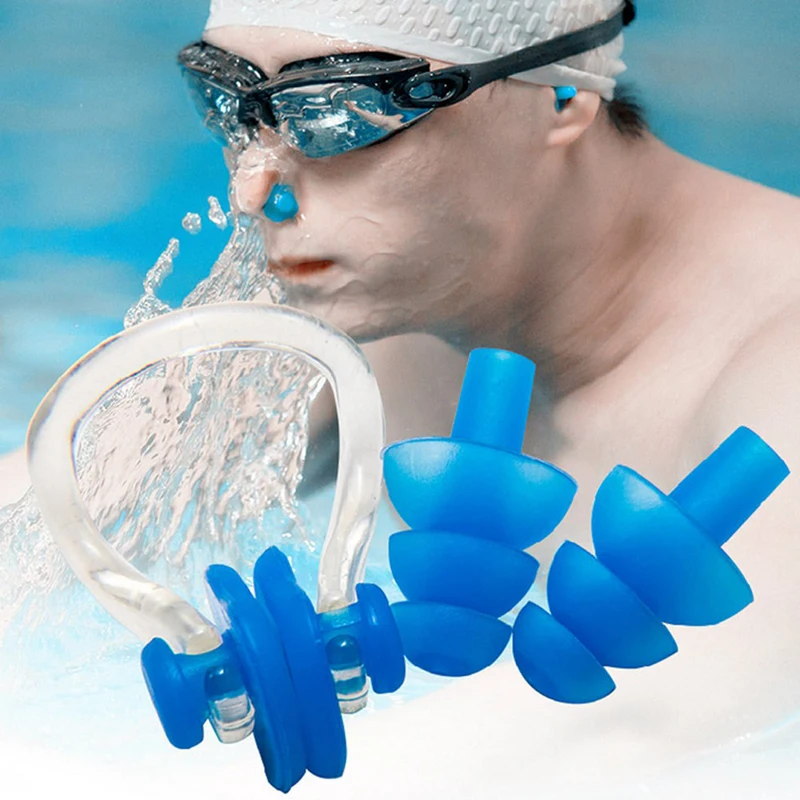 Silicone Diving Swimming Waterproof Ear Plugs Protector & Nose Clip Set With Box For Adult Kids Diving Surf Pool Accessories
Silicone Diving Swimming Waterproof Ear Plugs Protector & Nose Clip Set With Box For Adult Kids Diving Surf Pool Accessories