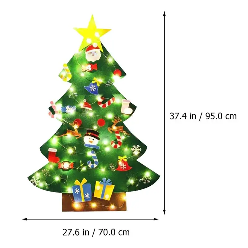 Kids DIY Felt Christmas Tree Christmas Decoration for Home 2021 New Year Gifts Christmas Ornaments Santa Claus Xmas Tree
Kids DIY Felt Christmas Tree Christmas Decoration for Home 2021 New Year Gifts Christmas Ornaments Santa Claus Xmas Tree