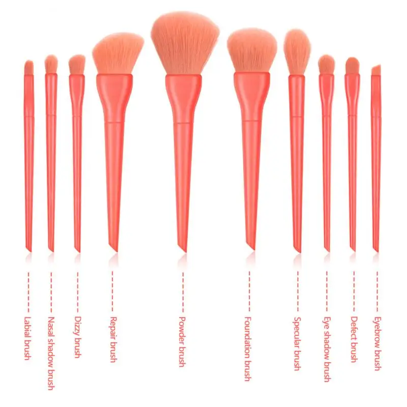 10 PCS Makeup Brushes Set Eye Shadow Brush Eyebrow Brush Foundation Brush Professional High Quality Skin-friendly Beauty Tools
10 PCS Makeup Brushes Set Eye Shadow Brush Eyebrow Brush Foundation Brush Professional High Quality Skin-friendly Beauty Tools