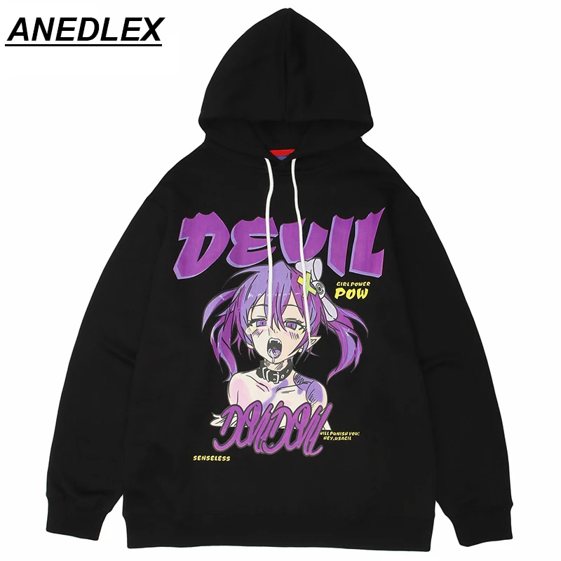 Casual Hip-Hop Style Hooded Sweater Anime Girl Letter Pullover Harajuku Fall 2021 Men And Woman Cotton Hooded Sweater
Casual Hip-Hop Style Hooded Sweater Anime Girl Letter Pullover Harajuku Fall 2021 Men And Woman Cotton Hooded Sweater