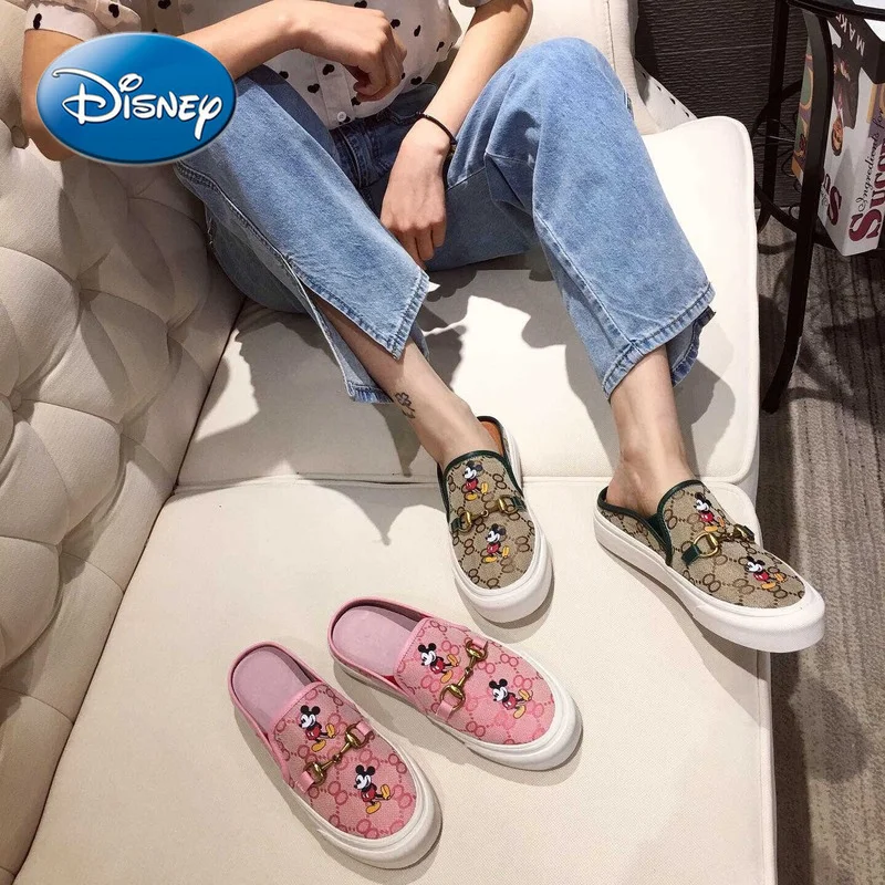 Disney Mickey Mouse Minnie Women's Shoes Chain Buckle Half TOEFL Shoes Lazy Shoes One Pedal Canvas Shoes
Disney Mickey Mouse Minnie Women's Shoes Chain Buckle Half TOEFL Shoes Lazy Shoes One Pedal Canvas Shoes