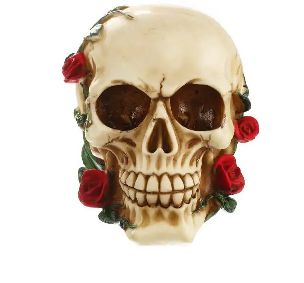 Resin handicraft skull rose handicraft personality setting pieces foreign trade office setting pieces
Resin handicraft skull rose handicraft personality setting pieces foreign trade office setting pieces