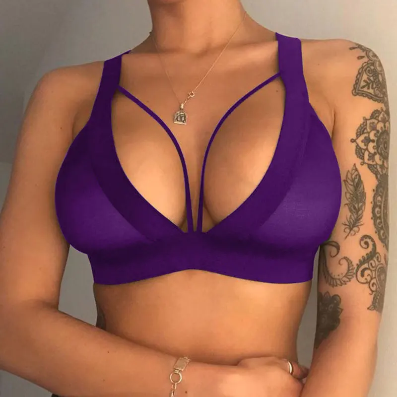 Triangle Bra Sports Women's vest Crop Cami Bra sports wrapped chest hollow top modal strap Camisole Seamless Short Tank
Triangle Bra Sports Women's vest Crop Cami Bra sports wrapped chest hollow top modal strap Camisole Seamless Short Tank