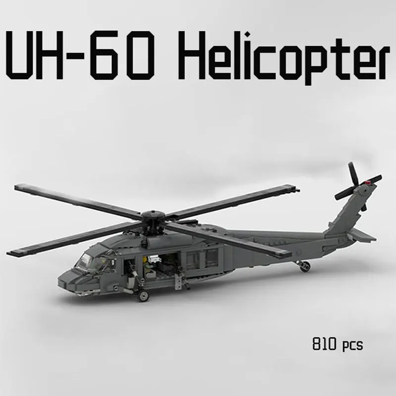 MOC Building Block Maker Military Series UH-60 Plane Assembly Model Children's Toy DIY Build Bricks Birthday Gifts
MOC Building Block Maker Military Series UH-60 Plane Assembly Model Children's Toy DIY Build Bricks Birthday Gifts