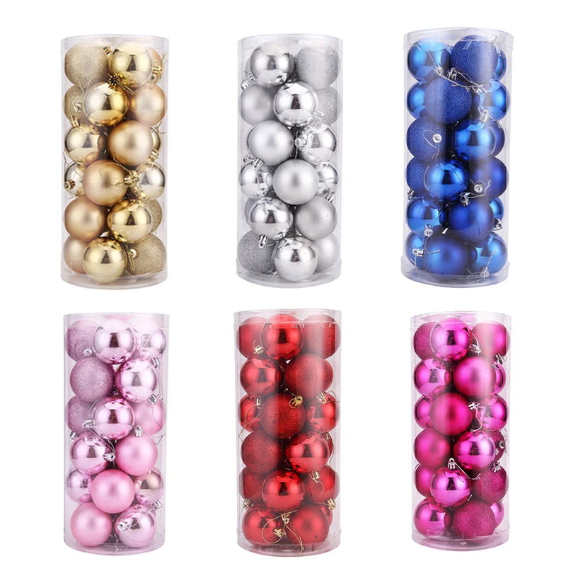 24Pcs/pack Hot Christmas Tree Ornaments Multi-color Christmas Ball 3/4cm Plastic Gift Ball for Xmas Holiday Decoration
24Pcs/pack Hot Christmas Tree Ornaments Multi-color Christmas Ball 3/4cm Plastic Gift Ball for Xmas Holiday Decoration