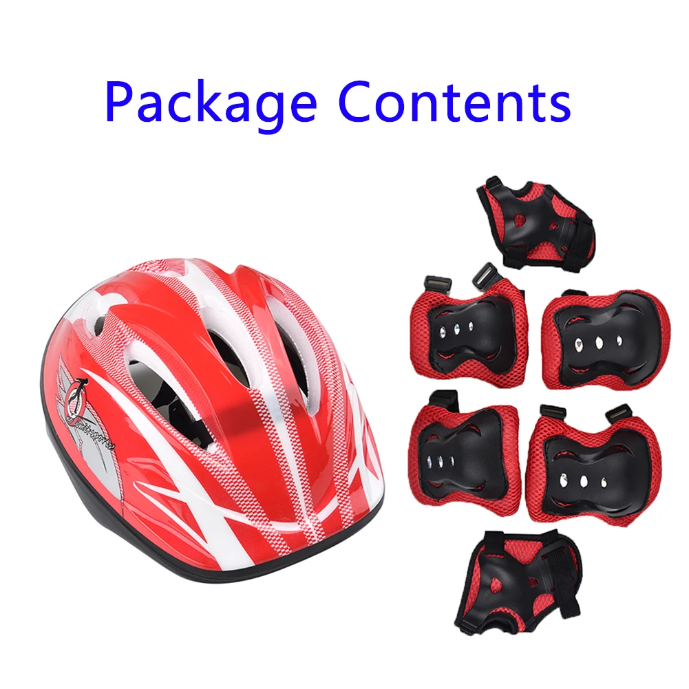 7 Pieces Kids Children Roller Skating Bike Helmet Knee Wrist Guard Elbow Pad Set
7 Pieces Kids Children Roller Skating Bike Helmet Knee Wrist Guard Elbow Pad Set
