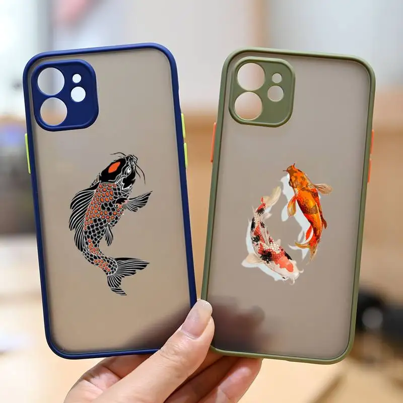 Koi Fish Animal Phone Case for iphone 12 XS 11 pro max mini 7 8 6 6s plus SE2020 X XR Camera protection dark blue cases capa
Koi Fish Animal Phone Case for iphone 12 XS 11 pro max mini 7 8 6 6s plus SE2020 X XR Camera protection dark blue cases capa