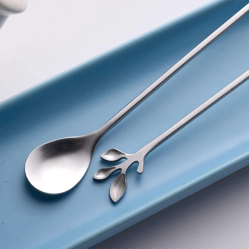 Stainless Steel Leaf Stirring Spoon Food Grade Creative Dessert Coffee Exquisite Oval Spoons Gift Tableware
Stainless Steel Leaf Stirring Spoon Food Grade Creative Dessert Coffee Exquisite Oval Spoons Gift Tableware