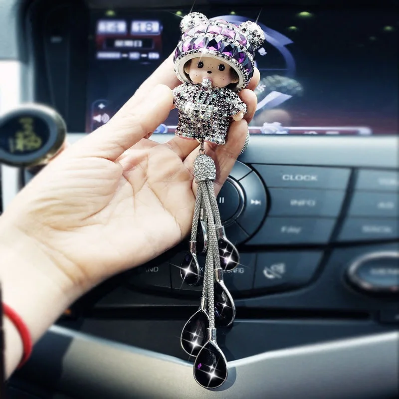 Ladies Car Hanging Diamond Doll Fashion Crystal Car Rearview Mirror Pendant Gift Car Decoration anime car accessories
Ladies Car Hanging Diamond Doll Fashion Crystal Car Rearview Mirror Pendant Gift Car Decoration anime car accessories