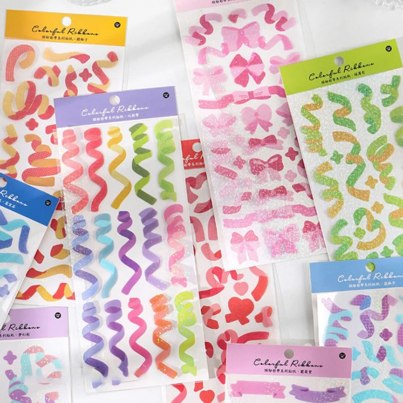 Color Fantasy Series Decorative PVC Laser Stickers Scrapbooking Stick Label Diary Stationery Album Rainbow Ribbon Sticker
Color Fantasy Series Decorative PVC Laser Stickers Scrapbooking Stick Label Diary Stationery Album Rainbow Ribbon Sticker