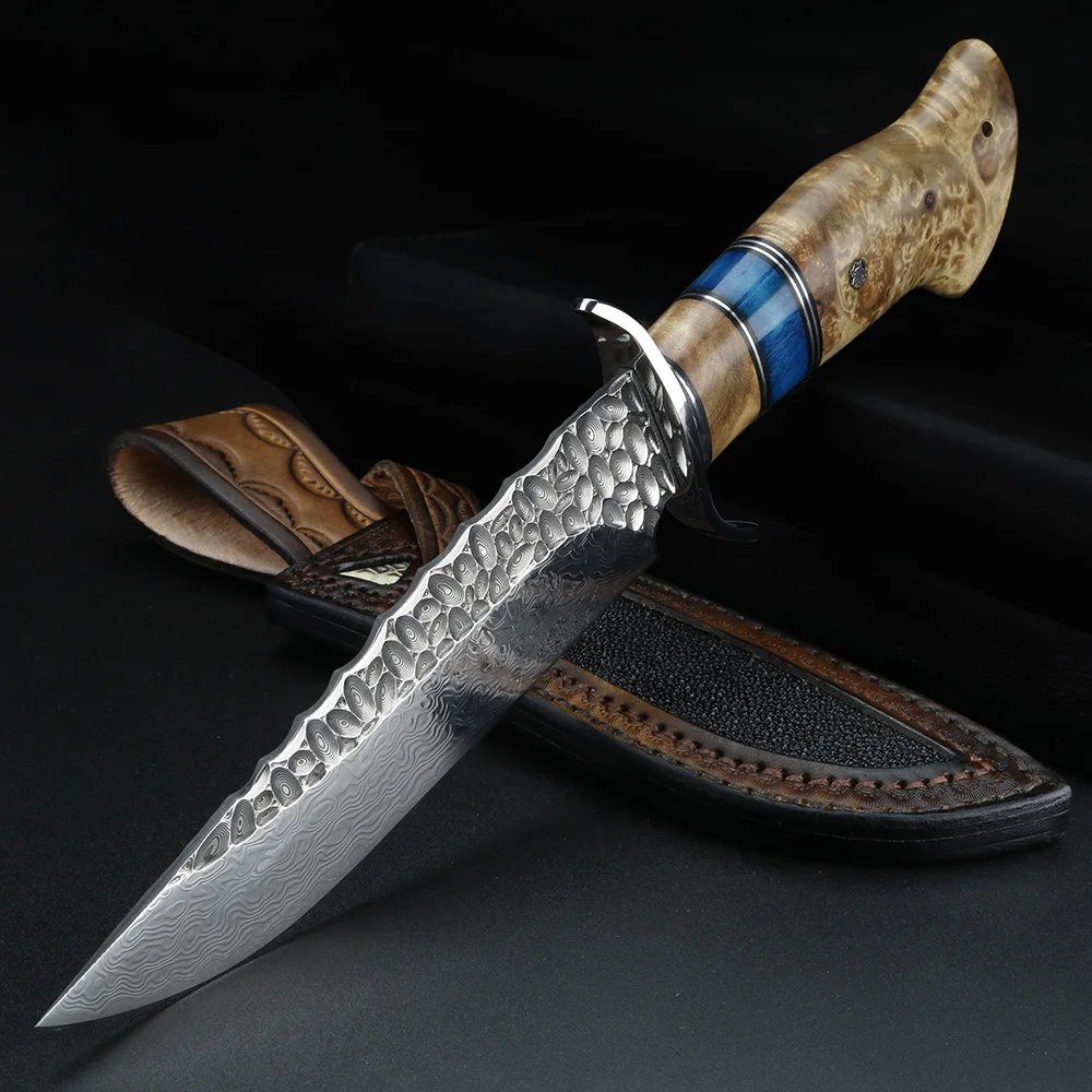 Outdoor Survival Fixed Blade Knife VG10 Steel High Hardness Field Hunting Camping Collection Knives Combat with Leather Sheath
Outdoor Survival Fixed Blade Knife VG10 Steel High Hardness Field Hunting Camping Collection Knives Combat with Leather Sheath