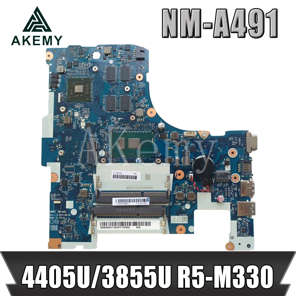 Akemy NM-A491 Laptop motherboard For Lenovo Ideapad 300-17ISK original mainboard 4405U/3855U CPU R5-M330
Akemy NM-A491 Laptop motherboard For Lenovo Ideapad 300-17ISK original mainboard 4405U/3855U CPU R5-M330