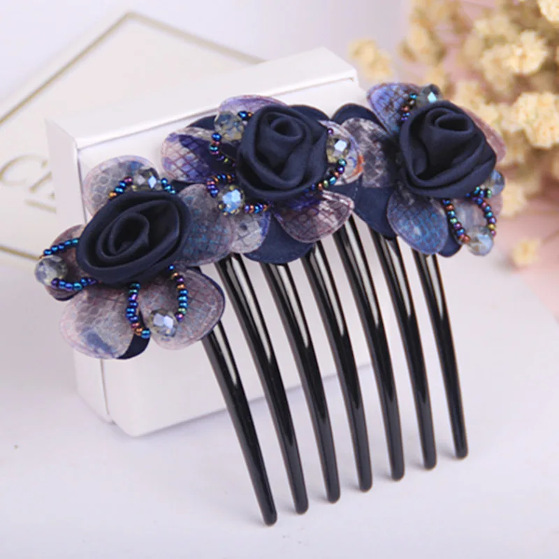 Ladies Flower Hair Comb Floral Headdress Fabric Hairpins Women Princess Bridesmaid Jewelry Headpiece Hair Accessories for Girls
Ladies Flower Hair Comb Floral Headdress Fabric Hairpins Women Princess Bridesmaid Jewelry Headpiece Hair Accessories for Girls