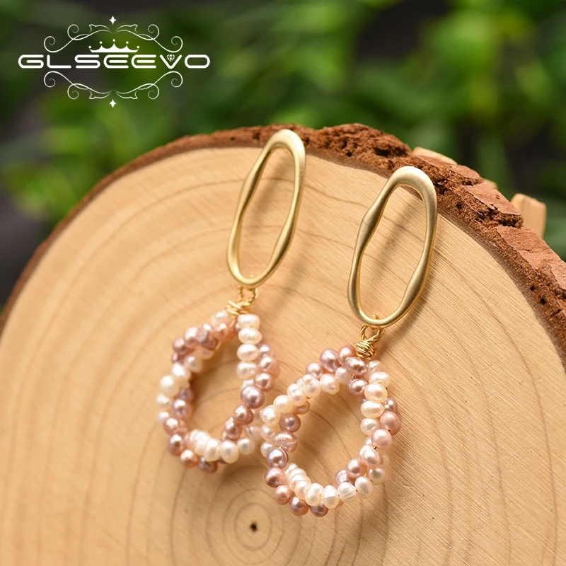 GLSEEVO Natural Fresh Water White Pearl Earrings For Women Girl Birthday Party Gifts Handmade Korean Jewelry Wholesale GE0854
GLSEEVO Natural Fresh Water White Pearl Earrings For Women Girl Birthday Party Gifts Handmade Korean Jewelry Wholesale GE0854