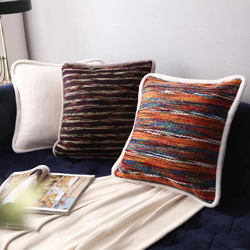 Модный Цветной веревочный Вышитый Чехол для подушки двусторонний фланелевый чехол для подушки для дома
Модный Цветной веревочный Вышитый Чехол для подушки двусторонний фланелевый чехол для подушки для дома