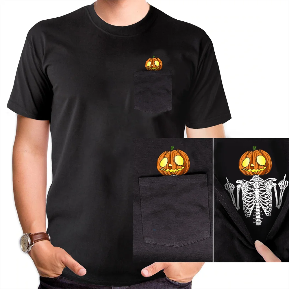 CLOOCL Cotton T-Shirts Summer Pocket Halloween Pumpkin Printed T-shirt Men for Women Shirts Tops Funny Cotton Black Tees
CLOOCL Cotton T-Shirts Summer Pocket Halloween Pumpkin Printed T-shirt Men for Women Shirts Tops Funny Cotton Black Tees