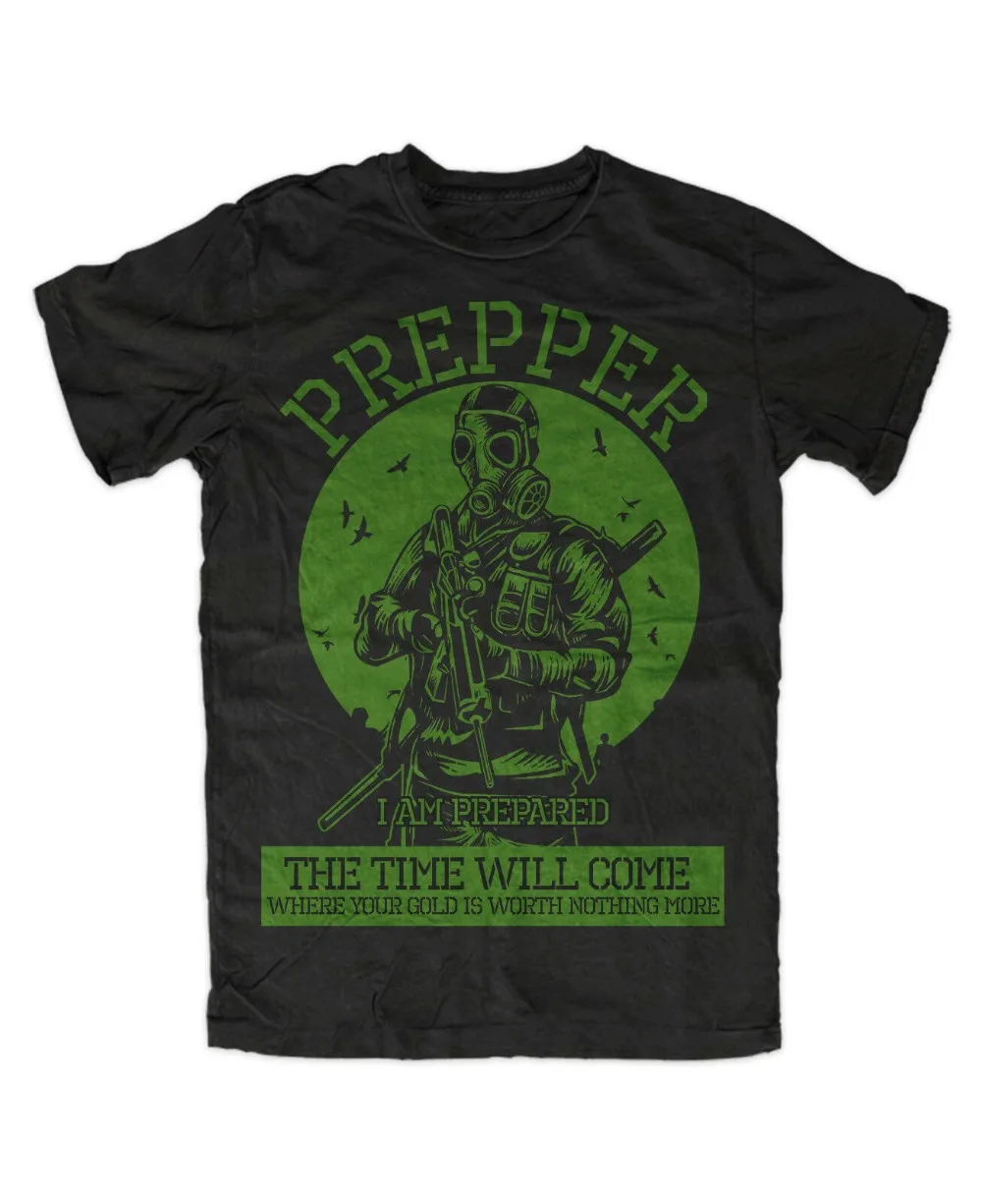Футболка Prepper Apocalypse спасение защита бедствие война зомби охота 2019 футболка