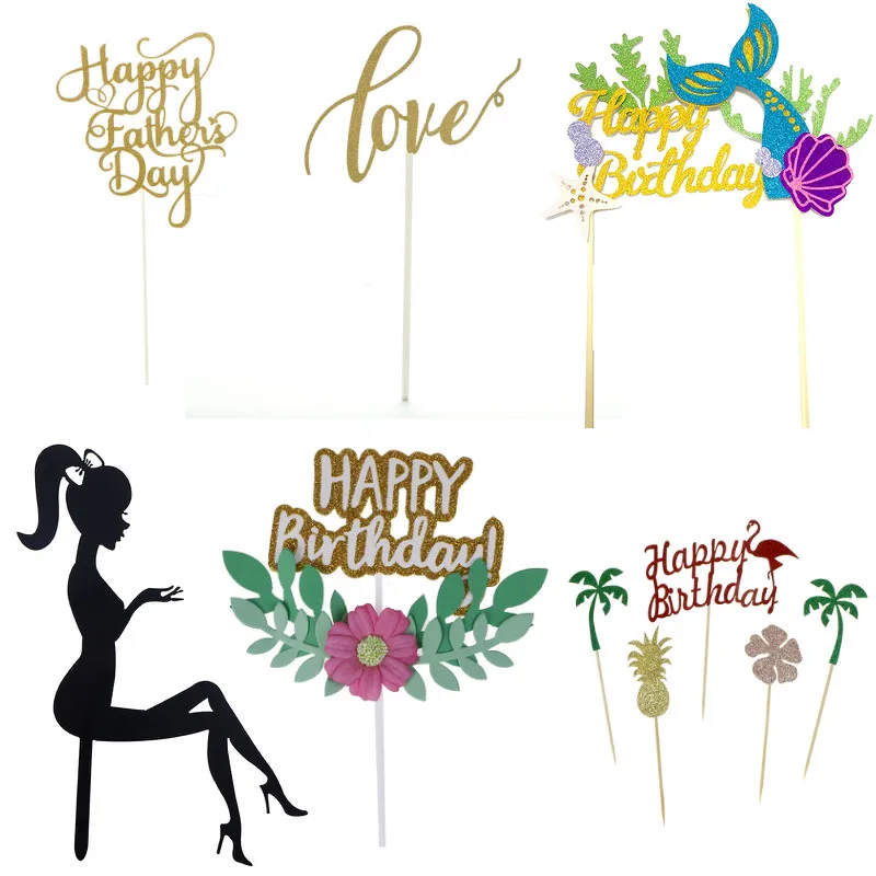 Glitter Paper Happy Birthday Cake Topper Cupcake Dessert Decoration Supplies for Birthday Party Celebration
Glitter Paper Happy Birthday Cake Topper Cupcake Dessert Decoration Supplies for Birthday Party Celebration