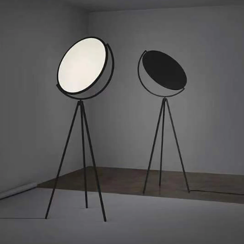 Итальянский дизайнерский креативный торшер простая черно-белая угловая лампа