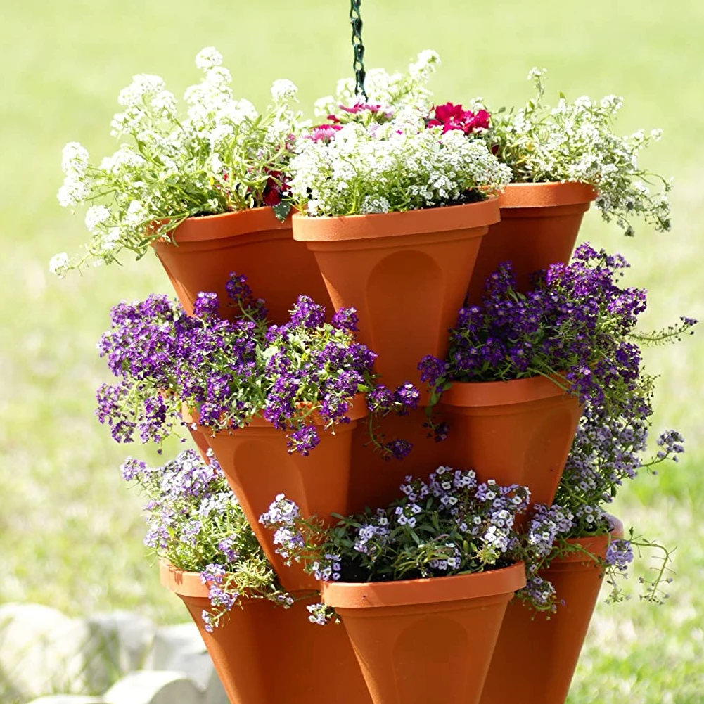 5PCS Stackable Flower Pot Garden Accessories Plant Pot Planters Vegetable Melon Fruit Strawberry Planting Pot Fruit Planting Pot
5PCS Stackable Flower Pot Garden Accessories Plant Pot Planters Vegetable Melon Fruit Strawberry Planting Pot Fruit Planting Pot