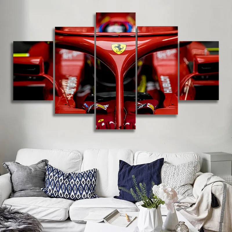 5 Panel Formula One F1 Ferrari Racing Poster Decoration Canvas Wall Art Picture Decoration Living Room Home Decoration
5 Panel Formula One F1 Ferrari Racing Poster Decoration Canvas Wall Art Picture Decoration Living Room Home Decoration