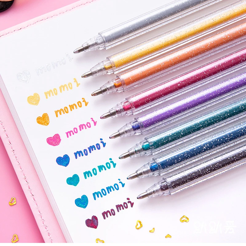 8 colors/Set Glitter Pen Highlighter Color Changing Flash Marker Gel Pens Drawing Scrapbook Album Journal DIY Stationery School
8 colors/Set Glitter Pen Highlighter Color Changing Flash Marker Gel Pens Drawing Scrapbook Album Journal DIY Stationery School