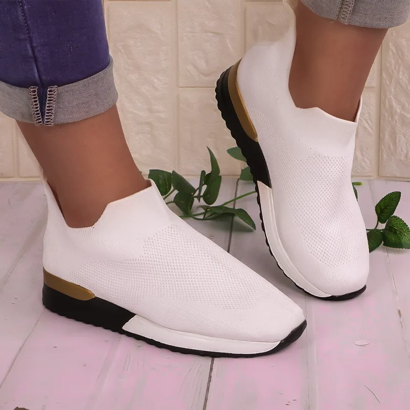 Sneakers Women Vulcanize Shoes Ladies Solid Color Slip-On Knit Sneakers for Female New Casual Sport Mesh Shoes for Women 2021
Sneakers Women Vulcanize Shoes Ladies Solid Color Slip-On Knit Sneakers for Female New Casual Sport Mesh Shoes for Women 2021
