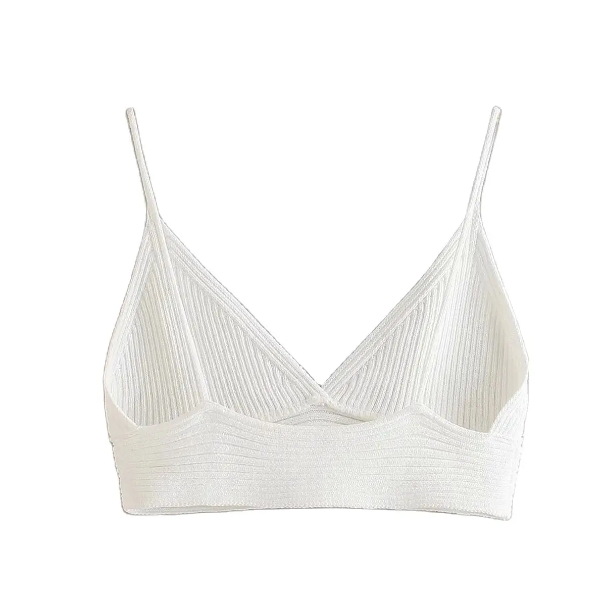 JUNWU Summer Women's White Hollow Knit V-neck Waist Bikini Top Halter Sexy Striped Suspenders Casual Beach Za Holiday Style
JUNWU Summer Women's White Hollow Knit V-neck Waist Bikini Top Halter Sexy Striped Suspenders Casual Beach Za Holiday Style