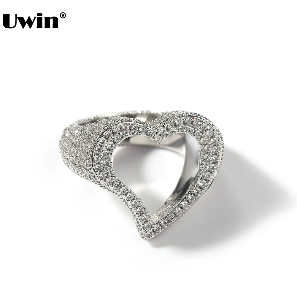 Женское кольцо с фианитом UWIN, кольцо в форме сердца с фианитом класса ААА, украшение в стиле хип-хоп,
Женское кольцо с фианитом UWIN, кольцо в форме сердца с фианитом класса ААА, украшение в стиле хип-хоп,